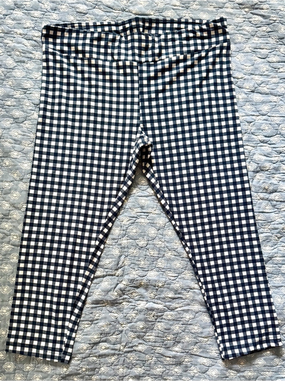 Time and Tru Gingham Capri Leggings Sz: XL